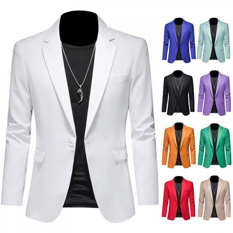 Mens Fashionable Plus-Size Slim-Fit Suit Jacket - pokemad984e2d20fc2b5c74b3714c7e2c395a5