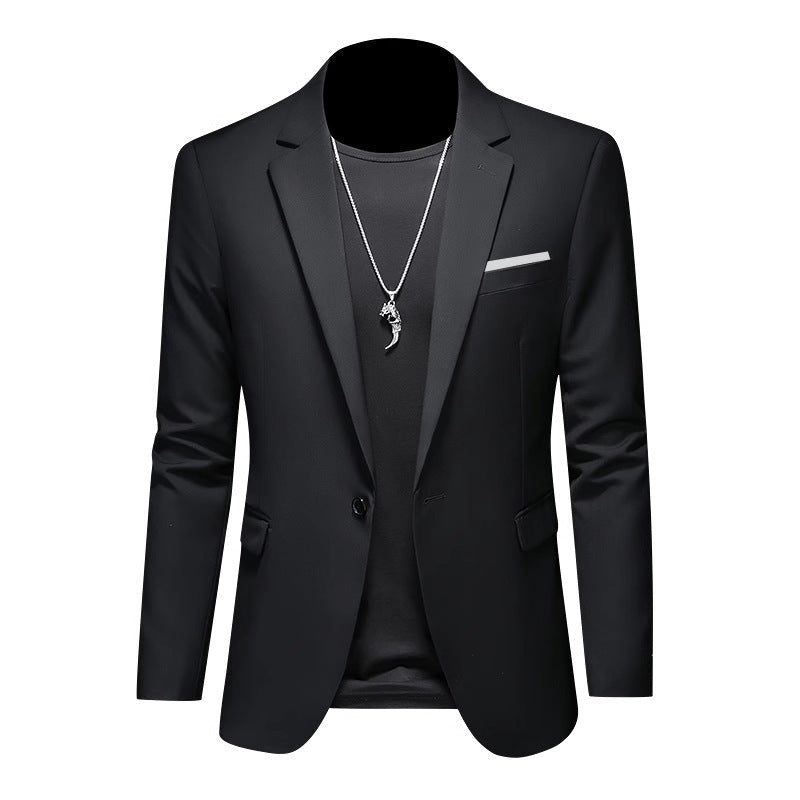 Mens Fashionable Plus-Size Slim-Fit Suit Jacket - pokema68839444e403e6ec9d341ec475c9d98a