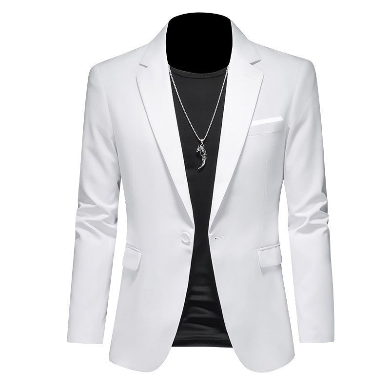 Mens Fashionable Plus-Size Slim-Fit Suit Jacket - pokema554288af1f8850970ca80202228125d6