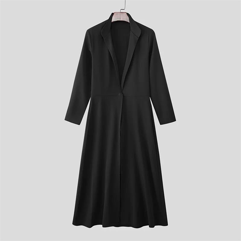 Mens Long Double-Wear Blazer With A Notch Lapel - pokema3137d9b87f56f72e8364e941d4dd412c