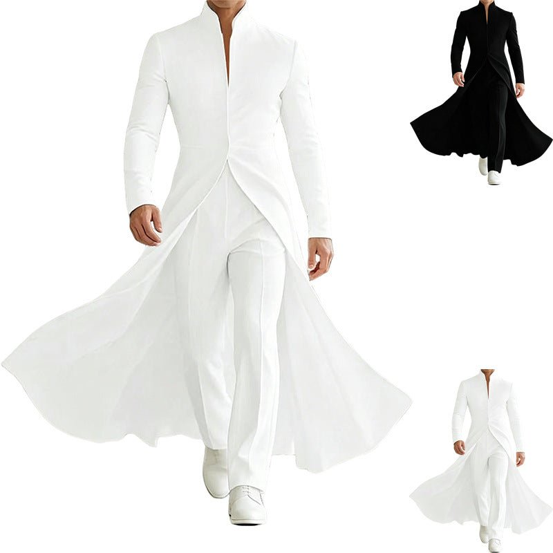 Mens Long Double-Wear Blazer With A Notch Lapel - pokemace5cf6ed04f68d2308ffe2abd751895a