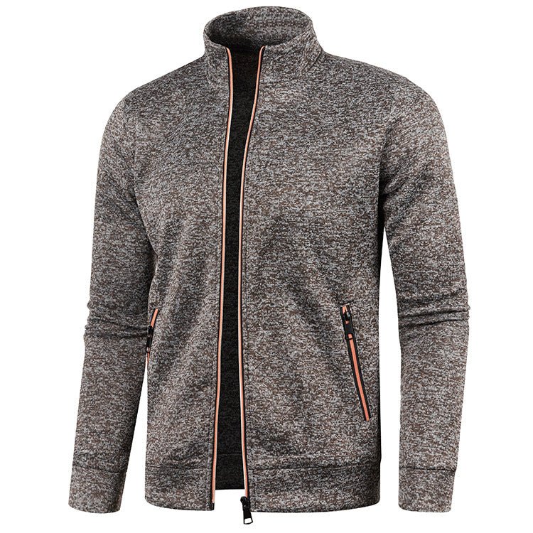 Mens Long Zippered Knitted Cardigan - pokemac6712f7627f2f132732ee8989c1b859b