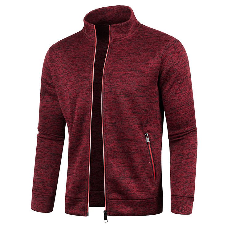 Mens Long Zippered Knitted Cardigan - pokemad152e0534fe98fc66b26d7fec3809e58