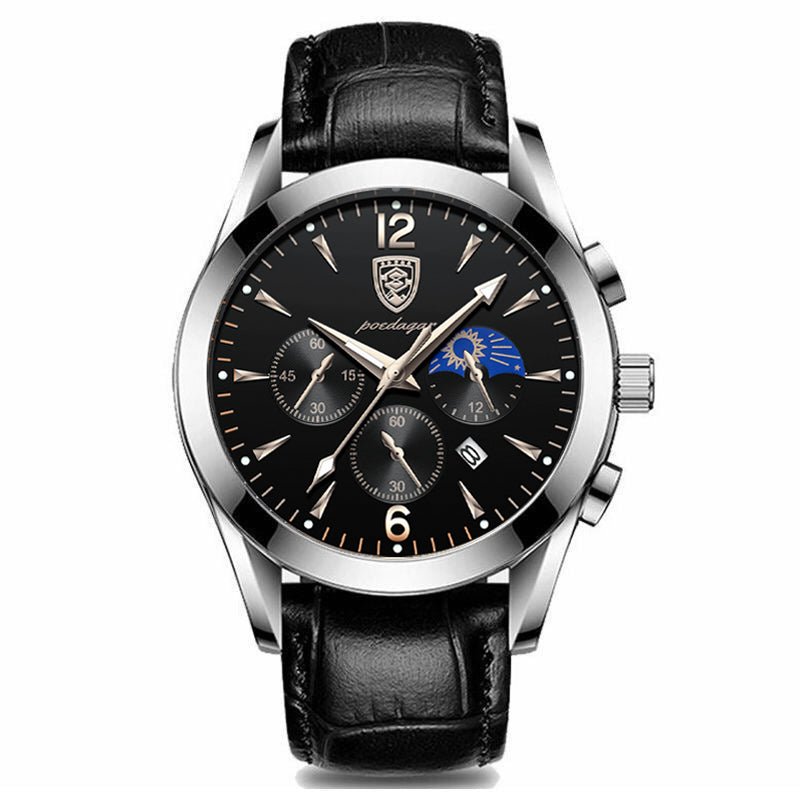 Men's Quartz Waterproof Luminous Belt Watch - pokema7bda028dc573c7f3778325c61e464673
