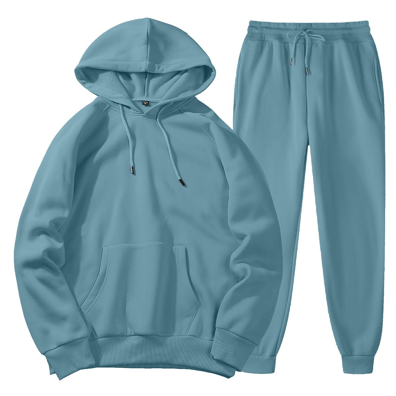 Men's Spring, Autumn And Winter Sports Casual Solid Color Coat Sweatshirt Trousers Suit - pokema6f554d703d7e979dc81f87f49defd991
