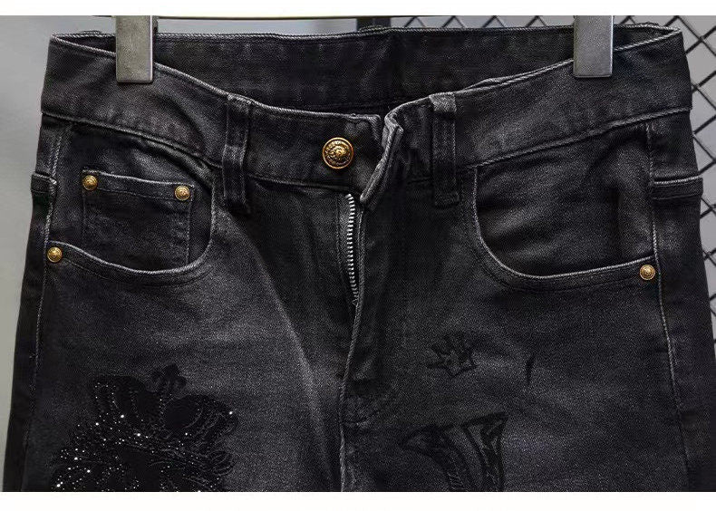 Mens Stylish Versatile Slim-fit Trousers - pokema1bdfcdfa93831b80ebabcdedb72b59e9