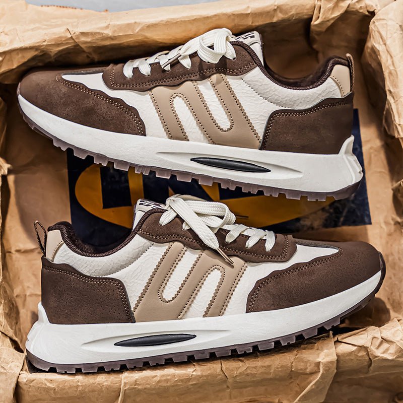 Men's Trendy Retro Cortez Sneakers, New Leather Running Shoes, Lightweight Soft Sole Casual Sports Shoes - pokemab81f2fe8ca10ef3b496714f30ba89e0