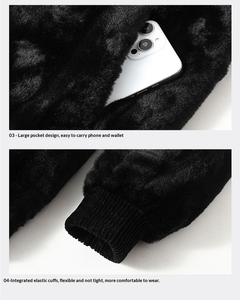 Mens Western-style Jacket Fur Coat Sweater - pokemaa51f71ccbbdf0dd2489e7faaa4cea28a