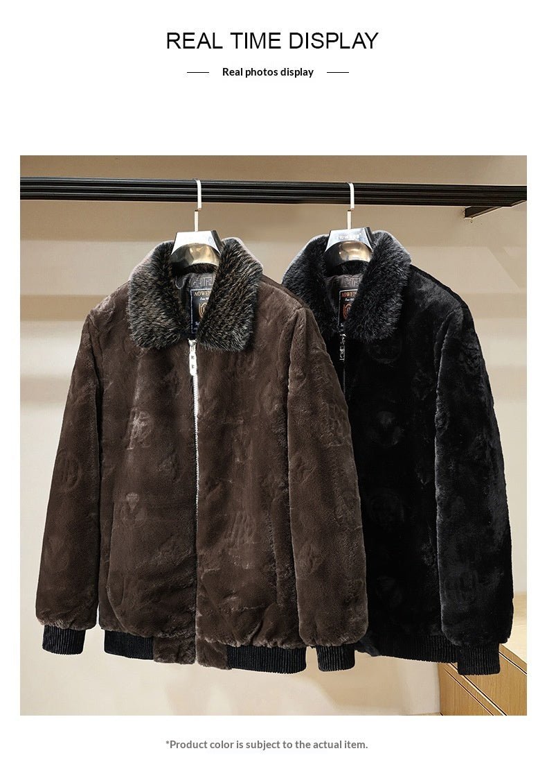 Mens Western-style Jacket Fur Coat Sweater - pokemac251afcb722cad12c299ebd0c1f6dfa5