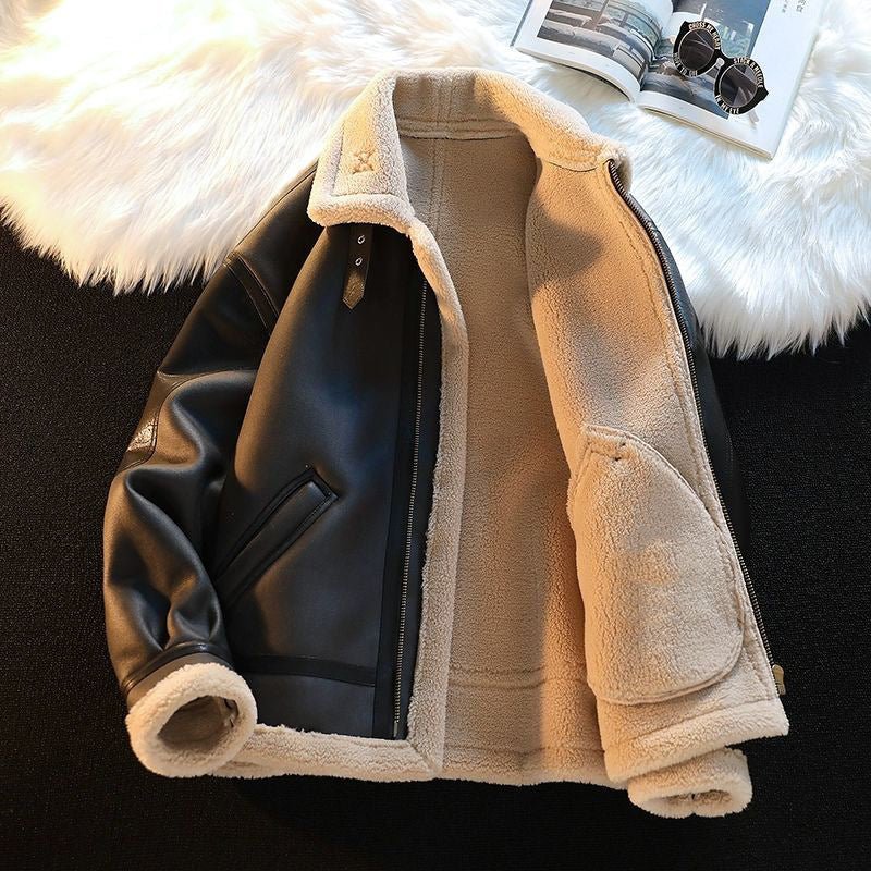 Men's Winter Fleece Cashmere Leather Coat - pokema21b51b1c5d8a3071d4f4379c37910e04