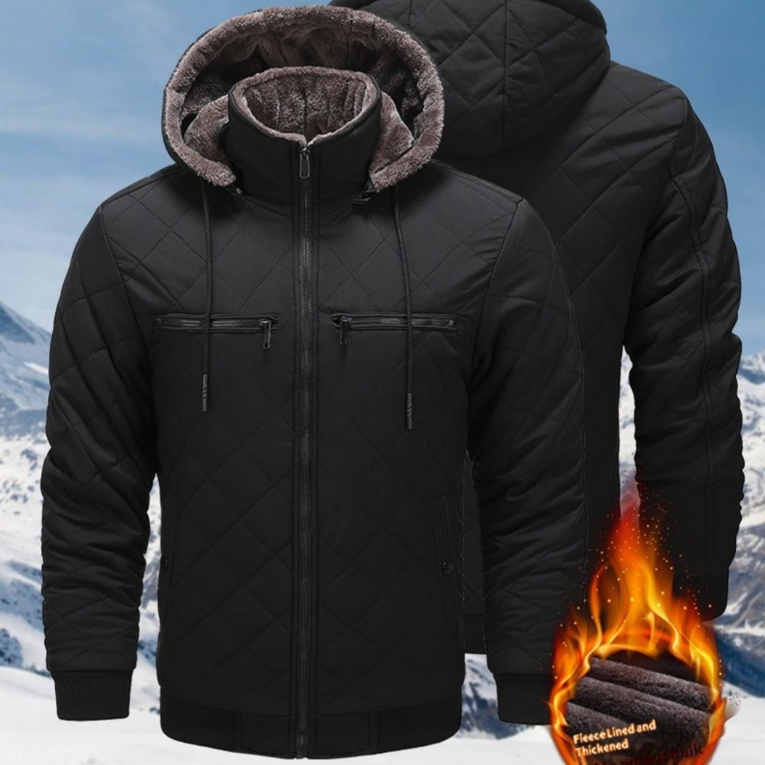 Mens Winter Fleece Lined Jacket Warm Insulated Cotton Coat - pokemacf5d4a38d5d8c2ffb981a8f9d4e4e6e5