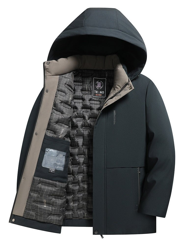 Mens Winter Thickened Hooded Cotton-Padded Coat - pokema8b4f77ddcb12890741381f77709a8c29