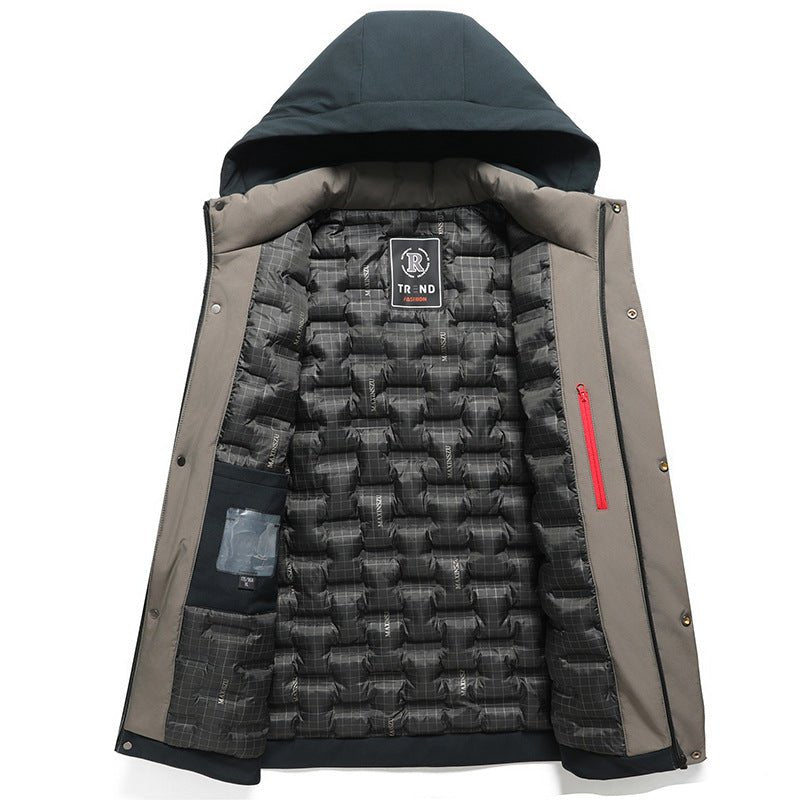 Mens Winter Thickened Hooded Cotton-Padded Coat - pokema75f20ca54d674e8d311c8fb6021a5c78
