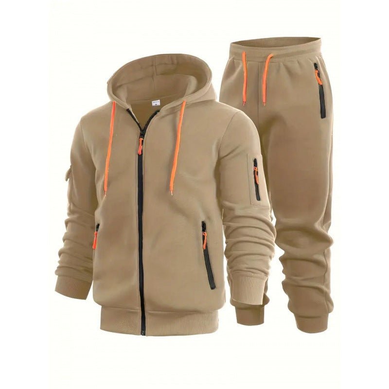 Mens Zip-Up Hoodie With Arm Pockets, Cardigan Sweatshirt Coat - pokema911cd43fce0a236dbcbd159e85c8cada