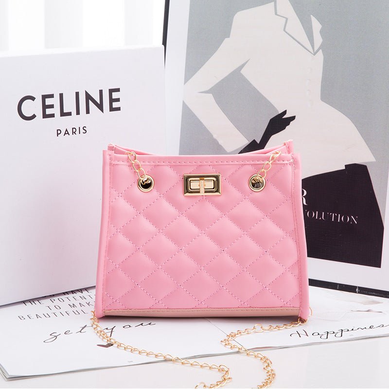Mini Chain Shoulder Bags Rhombus Sewing Small Square Bags For Women - pokemaa2a6c64fb7e8509a322824e11447b46