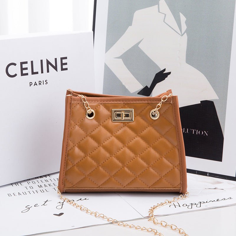 Mini Chain Shoulder Bags Rhombus Sewing Small Square Bags For Women - pokema20484d1fcc37376e46858f92d9a34be6