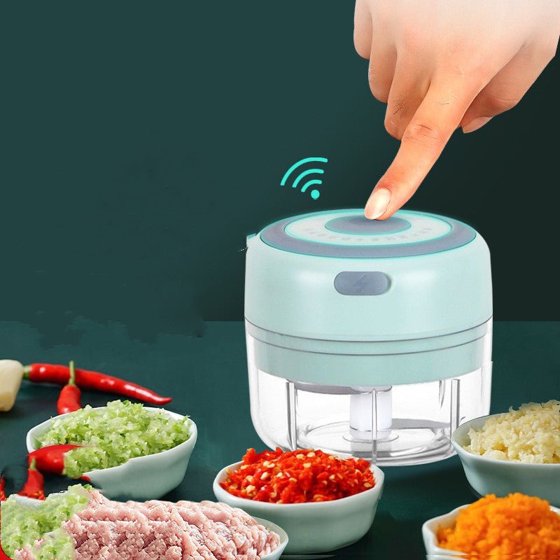 Mini Electric Garlic Chopper USB Charging Ginger Masher Machine Sturdy Durable Chili Vegetable Crusher Kitchen Tool - pokemaeeceb51a5cb5dcf3f8a96cd685524a1