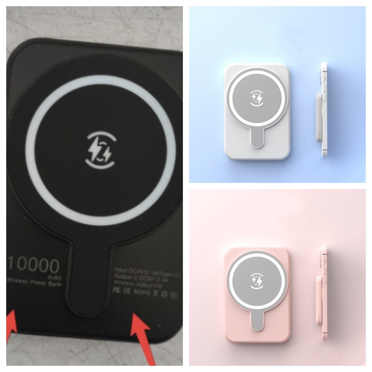 Mini Fast Charging Magnetic Wireless Power Bank 5000 MAh Portable - pokemac0b4088c065478dd58892b28a65bdb60