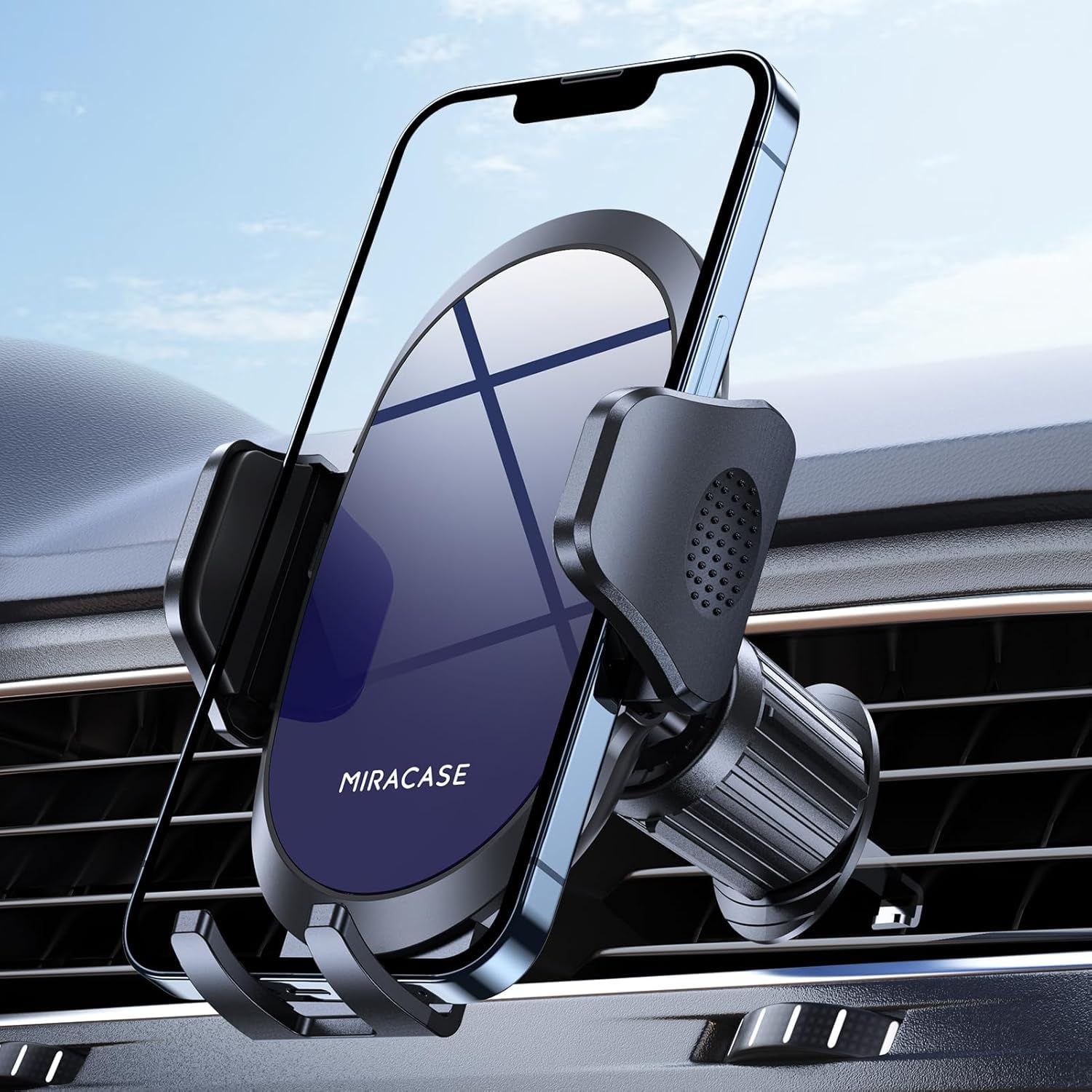 Miracase Phone Holder Car Mount:Universal Air Vent Cellphone Stand Brakect with Metal Hook Clip,360 Rotating Carmount Accessories for iPhone 17/16/15/14/13/12 Pro Max,Galaxy,Camera,Black - pokemaMiracase Phone Holder Car Mount:Universal Air Vent Cellphone Stand Brakect with Metal Hook Clip,360 Rotating Carmount Accessories for iPhone 17/16/15/14/13/12 Pro Max,Galaxy,Camera,Black