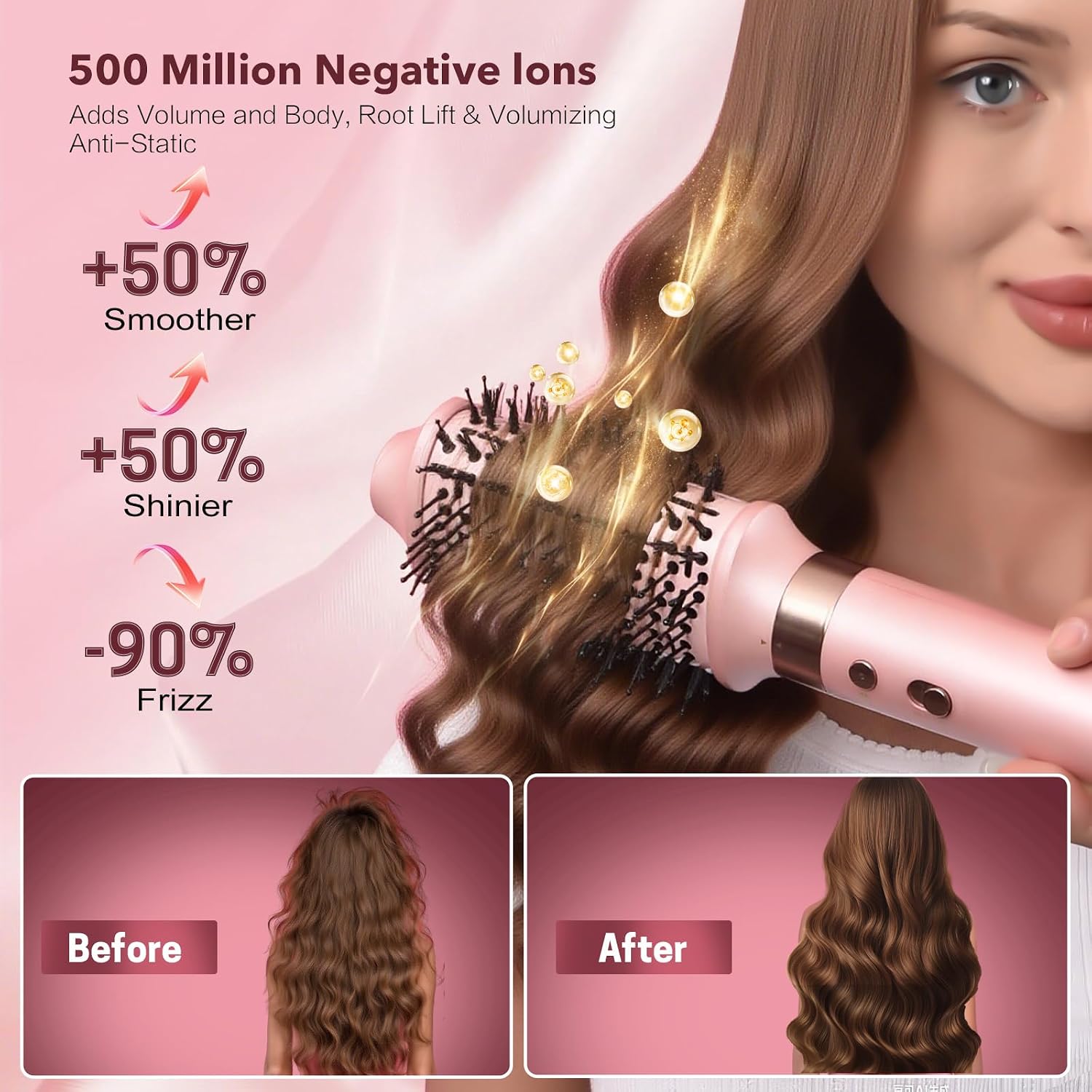 Mythsight StyleVibe 6-in-1 Air Styler, Hair Dryer & Blow Dryer Brush with Auto Wrap Curl L/R, Fast Drying, Smooth Blowouts, Root-Lift Volume, No Heat Damage Frizz-Free Thermal Brush with Travel Bag - pokemaMythsight StyleVibe 6-in-1 Air Styler, Hair Dryer & Blow Dryer Brush with Auto Wrap Curl L/R, Fast Drying, Smooth Blowouts, Root-Lift Volume, No Heat Damage Frizz-Free Thermal Brush with Travel Bag