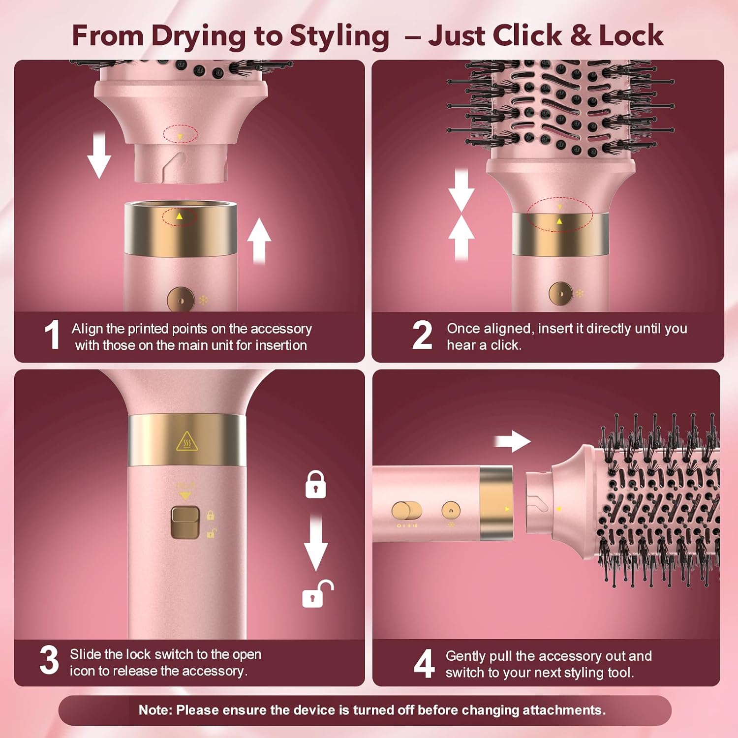 Mythsight StyleVibe 6-in-1 Air Styler, Hair Dryer & Blow Dryer Brush with Auto Wrap Curl L/R, Fast Drying, Smooth Blowouts, Root-Lift Volume, No Heat Damage Frizz-Free Thermal Brush with Travel Bag - pokemaMythsight StyleVibe 6-in-1 Air Styler, Hair Dryer & Blow Dryer Brush with Auto Wrap Curl L/R, Fast Drying, Smooth Blowouts, Root-Lift Volume, No Heat Damage Frizz-Free Thermal Brush with Travel Bag