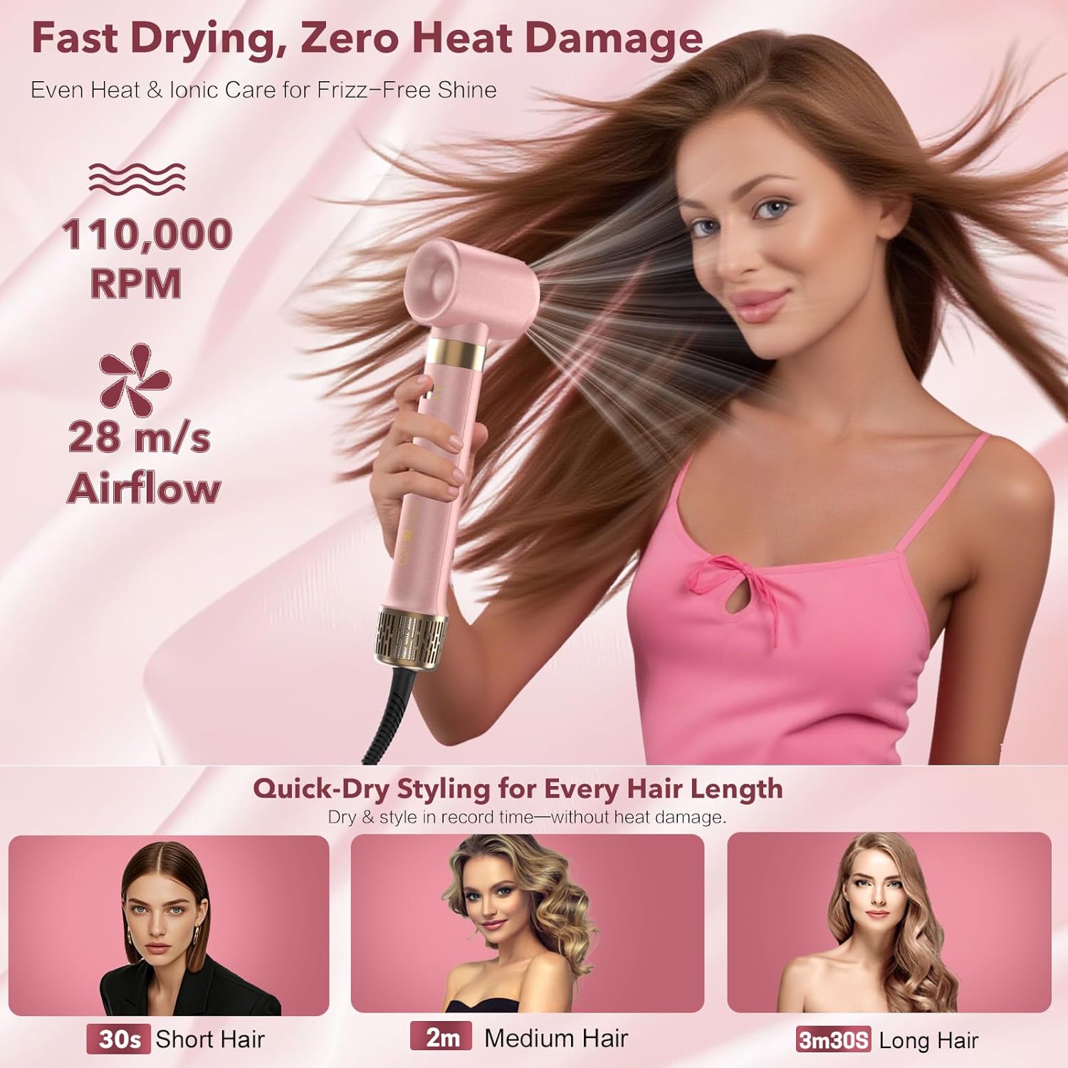 Mythsight StyleVibe 6-in-1 Air Styler, Hair Dryer & Blow Dryer Brush with Auto Wrap Curl L/R, Fast Drying, Smooth Blowouts, Root-Lift Volume, No Heat Damage Frizz-Free Thermal Brush with Travel Bag - pokemaMythsight StyleVibe 6-in-1 Air Styler, Hair Dryer & Blow Dryer Brush with Auto Wrap Curl L/R, Fast Drying, Smooth Blowouts, Root-Lift Volume, No Heat Damage Frizz-Free Thermal Brush with Travel Bag