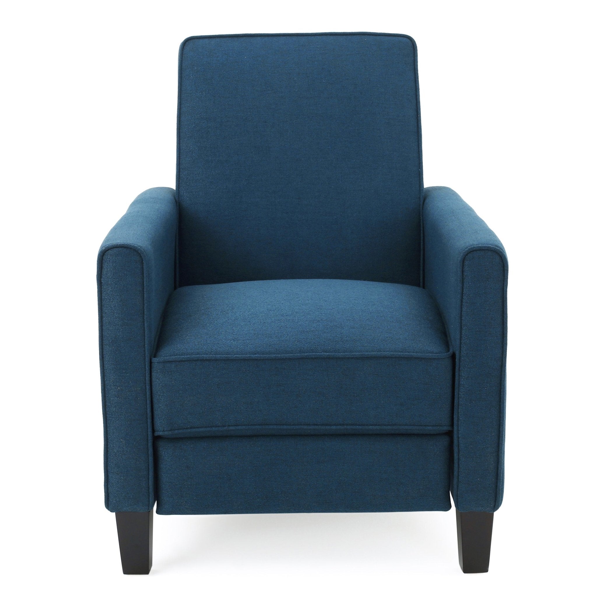 Navy Blue Fabric Push Back Chair for Elegant Home Décor(Old SKU:52422.00FDBL) - pokema1e00618f2e16b6ce014a06894d38ab4e