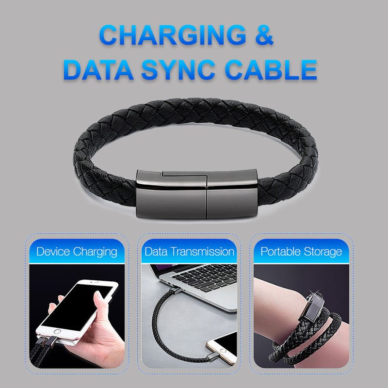 New Bracelet Charger USB Charging Cable Data Charging Cord For IPhone14 13 Max USB C Cable For Phone Micro Cable - pokema39e1b6e985ade7bce965c83757d35f7a