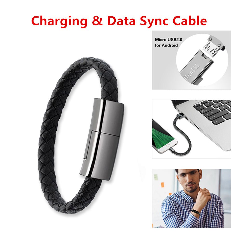 New Bracelet Charger USB Charging Cable Data Charging Cord For IPhone14 13 Max USB C Cable For Phone Micro Cable - pokema9f85e9c14a7568b1d48bffc2470721a2