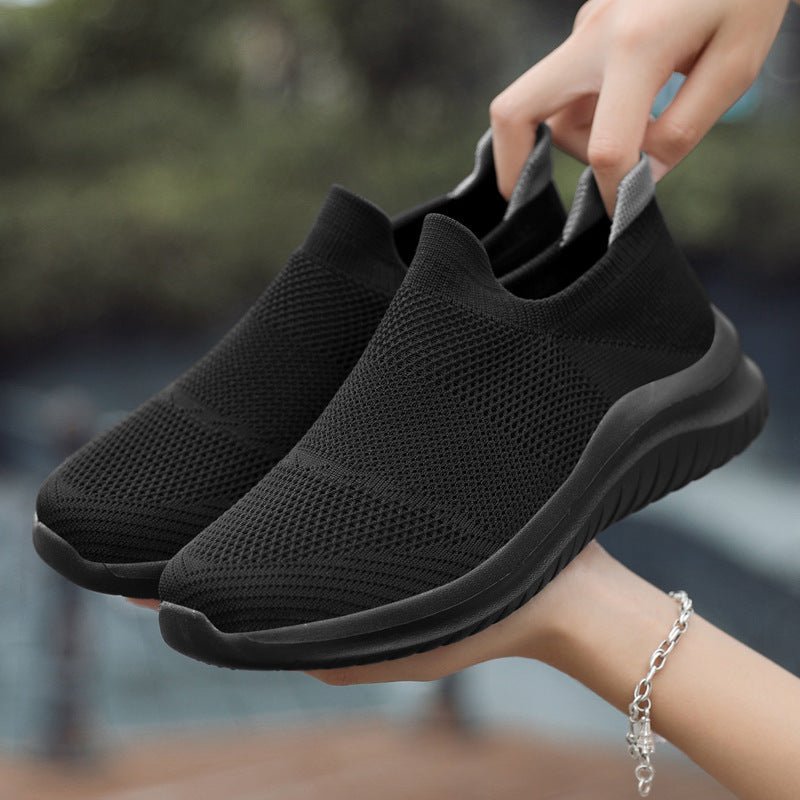 New Couple Flying Woven Socks Mouth Mesh Casual Sneakers For Women - pokemaa1435e92373f18a4b90005ace9db229