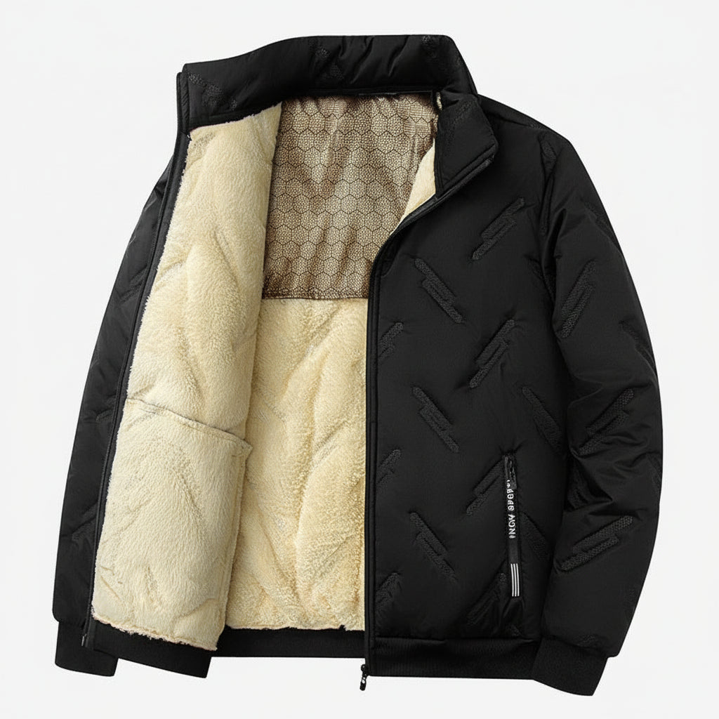 New Graphene-design Cotton Coat Winter Warm Thickened Fleece Jacket Fashion Casual Mens Clothing - pokema19ecd7c479e5714afad094c59ec319e8
