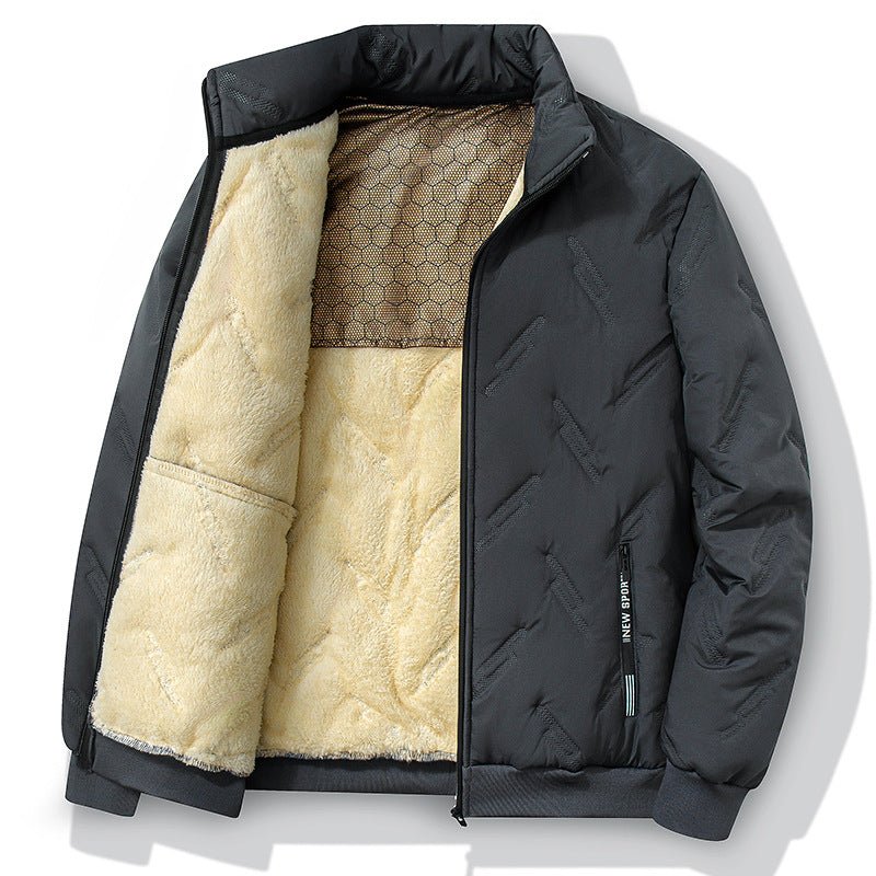 New Graphene-design Cotton Coat Winter Warm Thickened Fleece Jacket Fashion Casual Mens Clothing - pokema468dbf90b1231a0143bef8b2f7f037ae