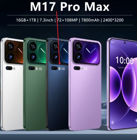 New M17 Pro Max Phone With A Large Screen - pokemaecdcf07f1641ed1b860a684857e7cf14
