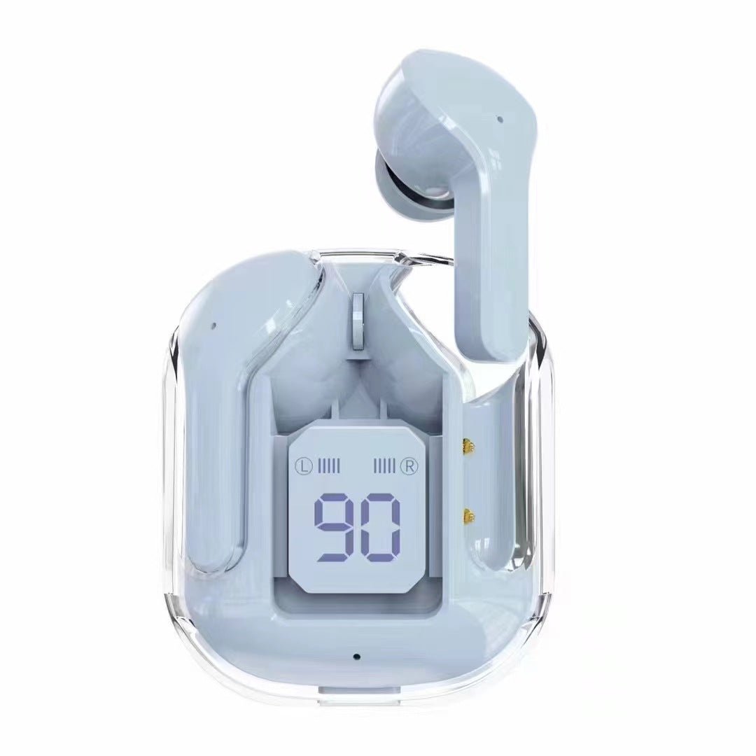 New Mini Transparent Wireless Bluetooth Headset Digital Display ENC Noise Reduction True Wireless Sports Music - pokema35976f3b1ec44fa346a57f038025bc4f