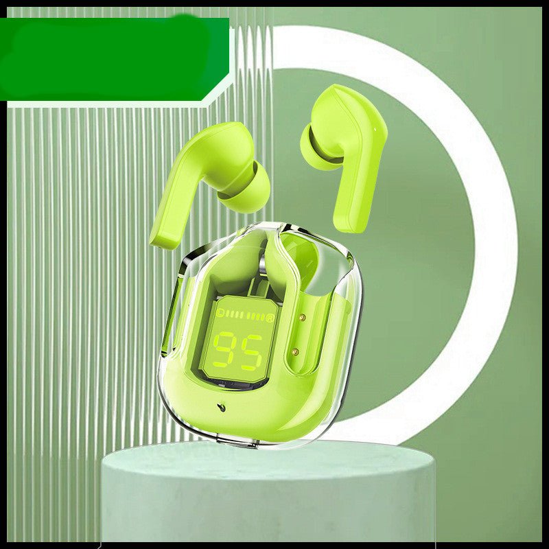 New Mini Transparent Wireless Bluetooth Headset Digital Display ENC Noise Reduction True Wireless Sports Music - pokema7a177202a7c686e0ac31e7c273e8fc03