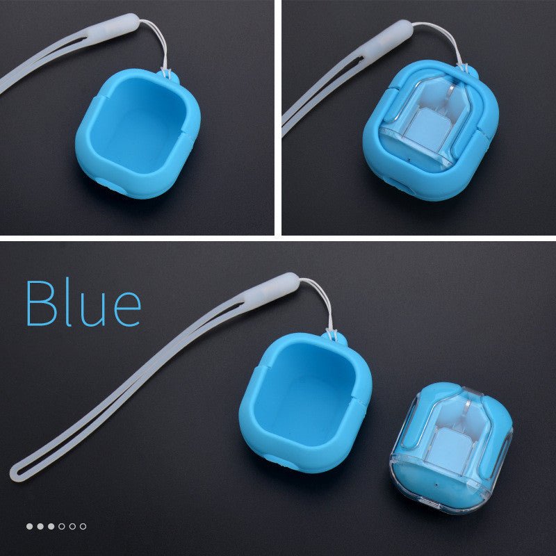 New Mini Transparent Wireless Bluetooth Headset Digital Display ENC Noise Reduction True Wireless Sports Music - pokema14a9d549edc667993cb36884366099aa