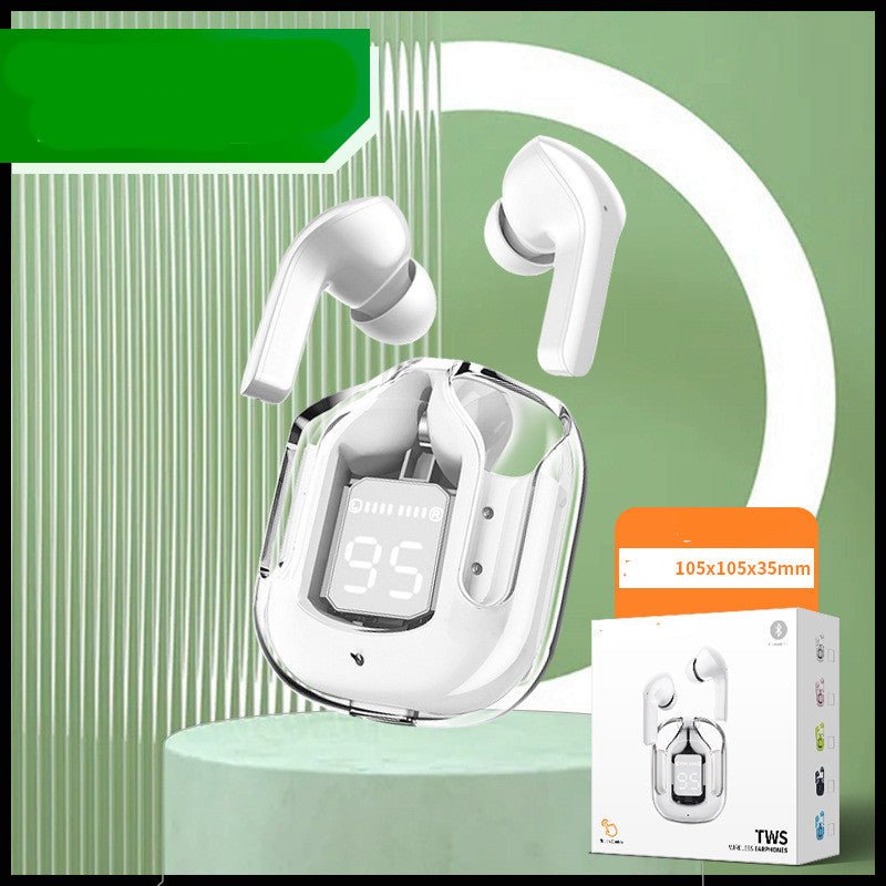 New Mini Transparent Wireless Bluetooth Headset Digital Display ENC Noise Reduction True Wireless Sports Music - pokemad526762d3ab2c3d6e85aaaa0e1e63db4