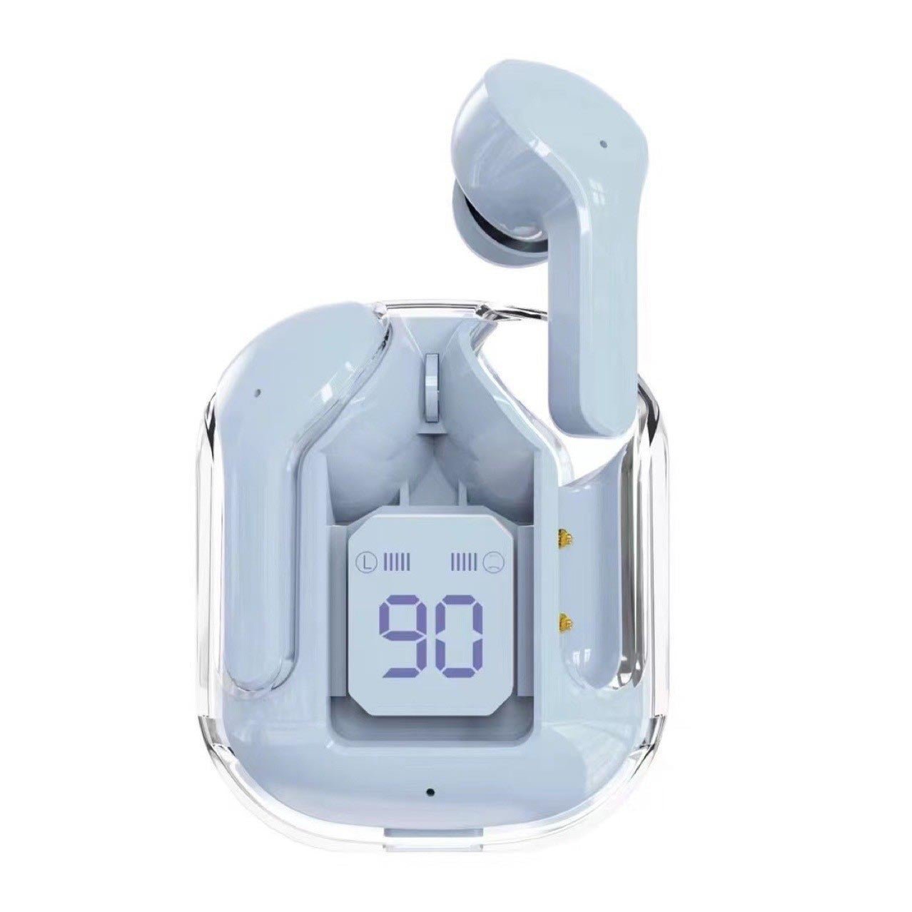 New Mini Transparent Wireless Bluetooth Headset Digital Display ENC Noise Reduction True Wireless Sports Music - pokemae11c8b70d8f808d8183cf1f99c4da65c