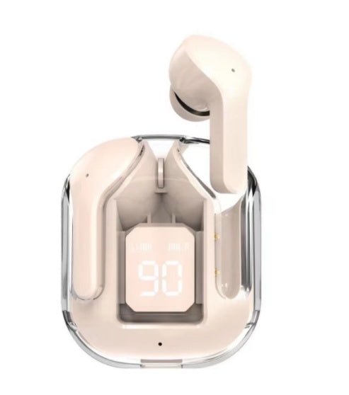 New Mini Transparent Wireless Bluetooth Headset Digital Display ENC Noise Reduction True Wireless Sports Music - pokema7f0b35ecedea456ddaf796597407429b