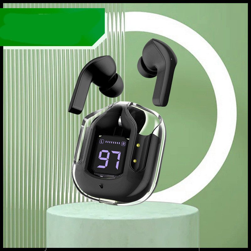 New Mini Transparent Wireless Bluetooth Headset Digital Display ENC Noise Reduction True Wireless Sports Music - pokema87d42c3283be1f405f4f1c1ad7c6057f