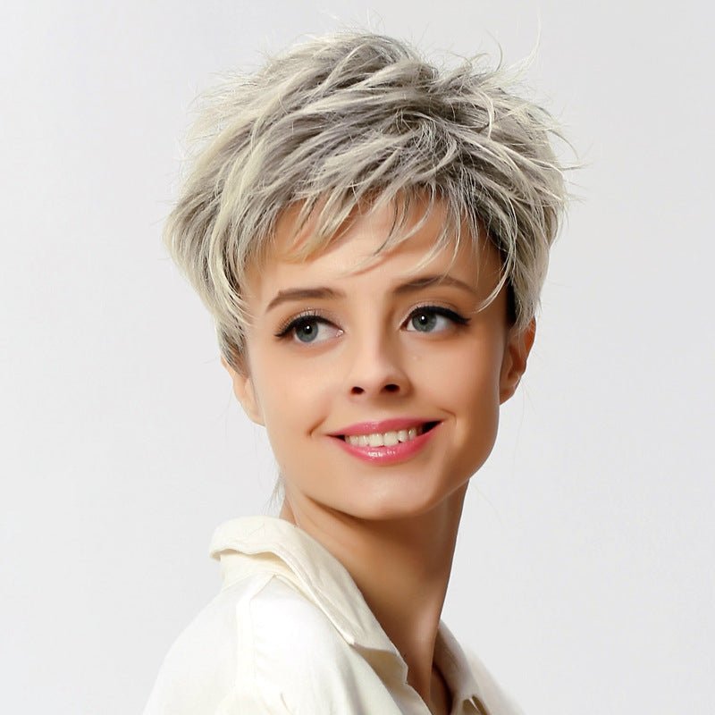 New short hair flower white hair set - pokema66effb1c26193258824b350772cf59d2