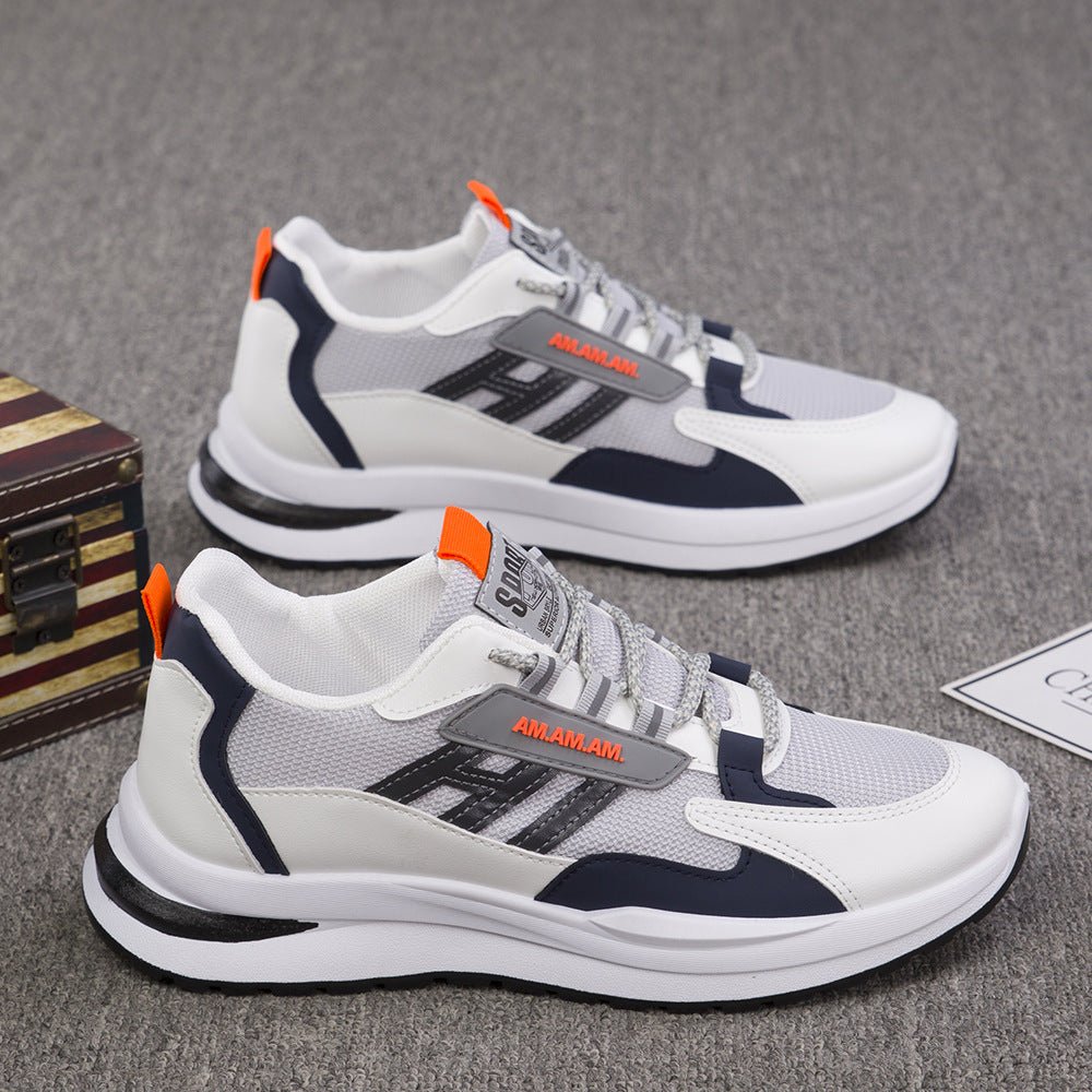 New Sneakers Men's Flying Weaving Mesh Surface Breathable Leisure Running Shoes - pokema9419687ecea8cb52bbf6b4b5626b5d78