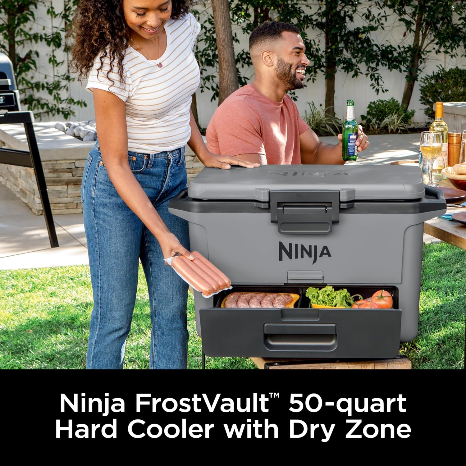 Ninja FrostVault 30qt Hard Cooler with Dry Zone, Integrated Fridge-Temp Dry Storage Drawer, Premium Heavy-Duty Insulated Cooler - pokemaNinja FrostVault 30qt Hard Cooler with Dry Zone, Integrated Fridge-Temp Dry Storage Drawer, Premium Heavy-Duty Insulated Cooler