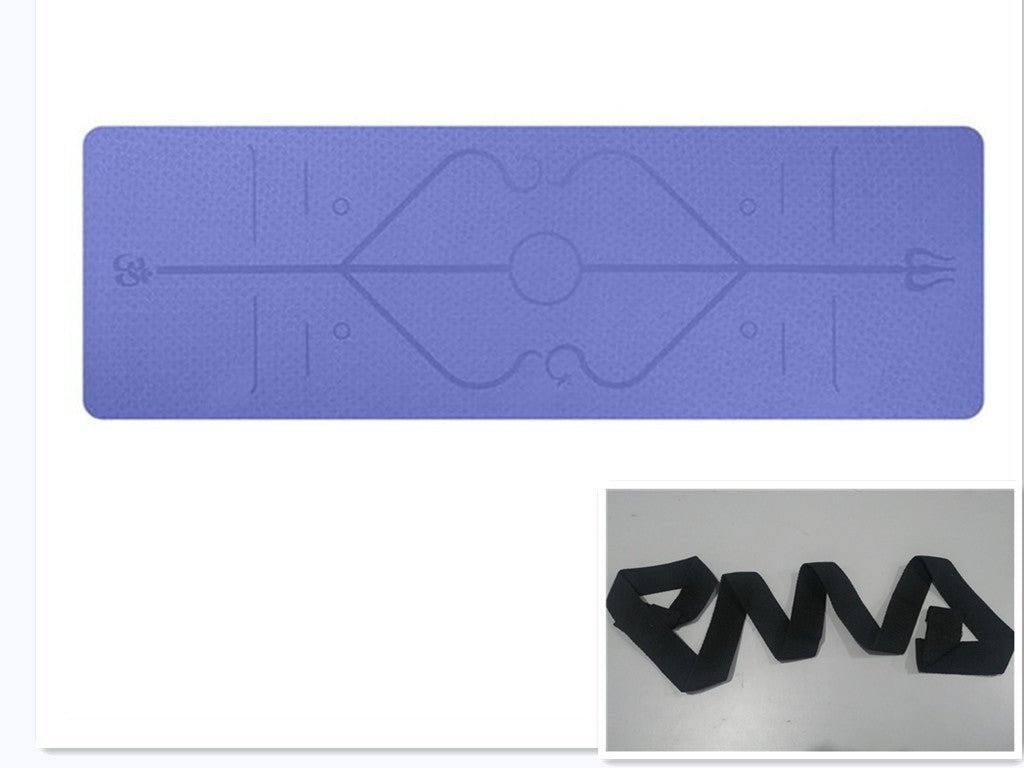 Non Slip TPE Yoga Mat Position Line Beginner - pokema7209fc5825443aa98f1edbb34e2cdbc5