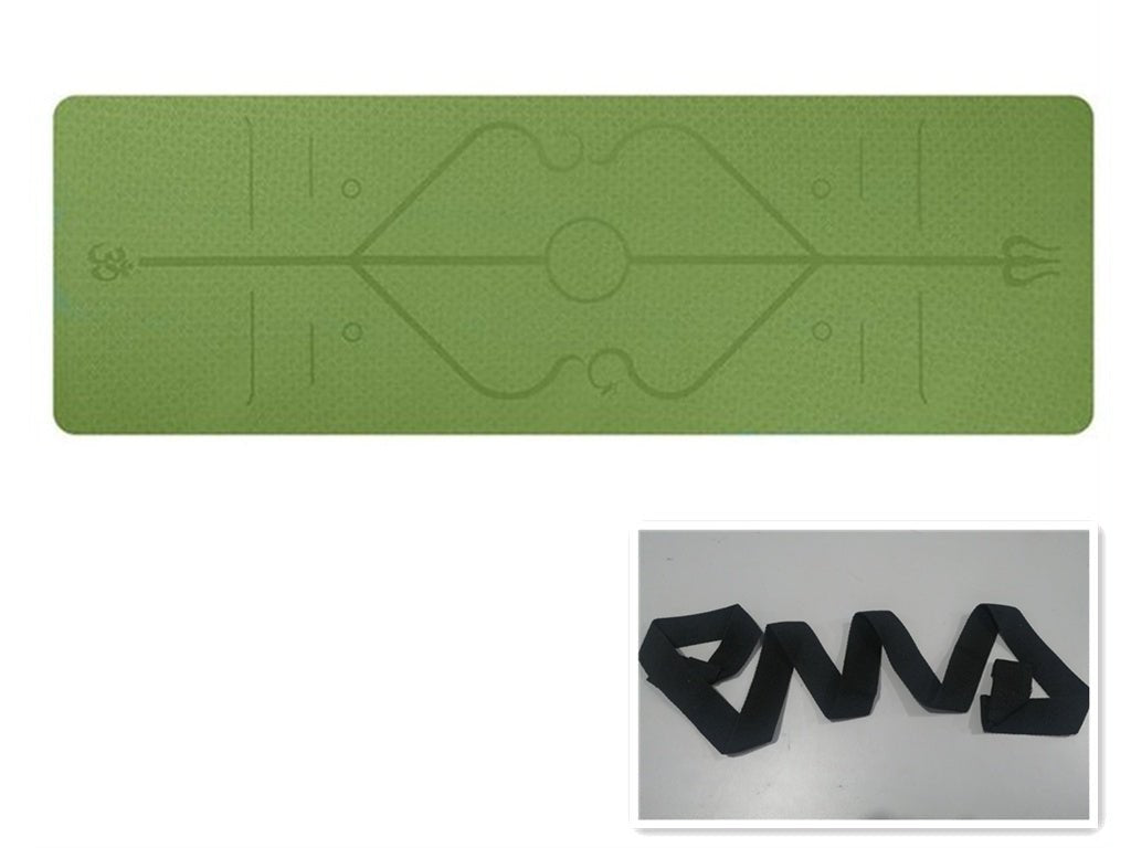 Non Slip TPE Yoga Mat Position Line Beginner - pokema9a29cb5275c85ba6025fbd6ac4dd8f74
