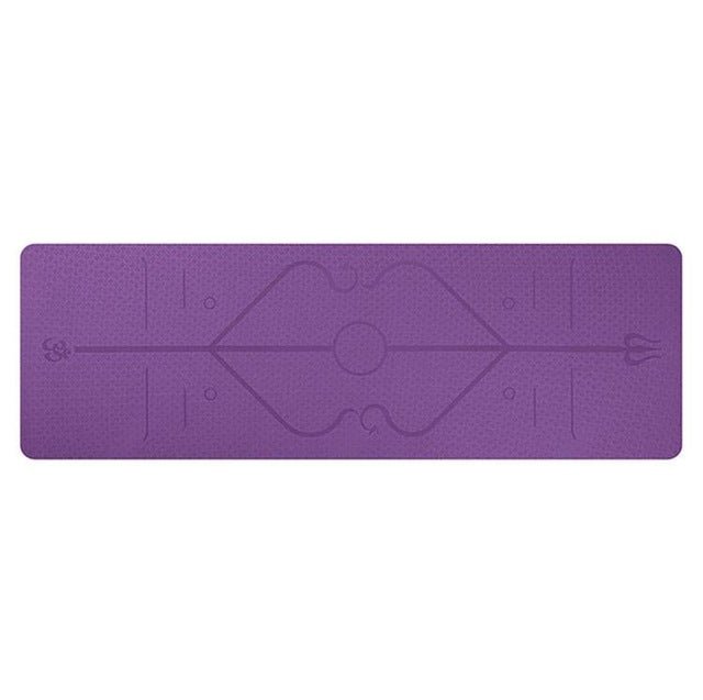 Non Slip TPE Yoga Mat Position Line Beginner - pokemafff4541f73596514c5fa3bc914de986b