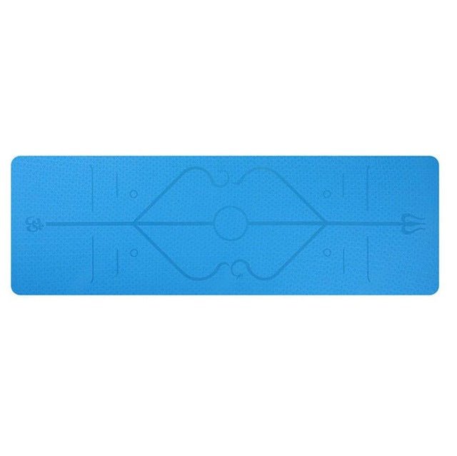 Non Slip TPE Yoga Mat Position Line Beginner - pokema706061a0fc920ce4b50ba2f6ba56e986