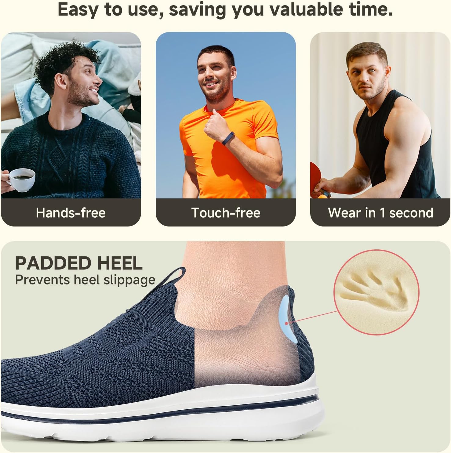ODCKOI Chaussures à enfiler pour homme - Chaussures de marche sans lacets - Chaussures de tennis - Chaussures de course - Chaussures de sport - Chaussures de jogging - Chaussures de gym - Chaussures - pokemaODCKOI Chaussures à enfiler pour homme - Chaussures de marche sans lacets - Chaussures de tennis - Chaussures de course - Chaussures de sport - Chaussures de jogging - Chaussures de gym - Chaussures