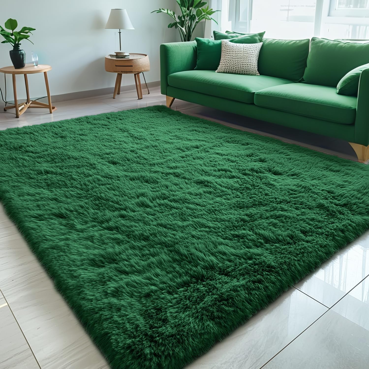 OLANLY Fluffy Area Rug for Living Room Bedroom, 5x8 Feet Soft Shaggy Non-Slip Carpet, Indoor Modern Plush Area Rugs for Kids Girls and Boys, Dorms, Nursery Rooms, Home Decor, Coffee - pokemaOLANLY Fluffy Area Rug for Living Room Bedroom, 5x8 Feet Soft Shaggy Non-Slip Carpet, Indoor Modern Plush Area Rugs for Kids Girls and Boys, Dorms, Nursery Rooms, Home Decor, Coffee