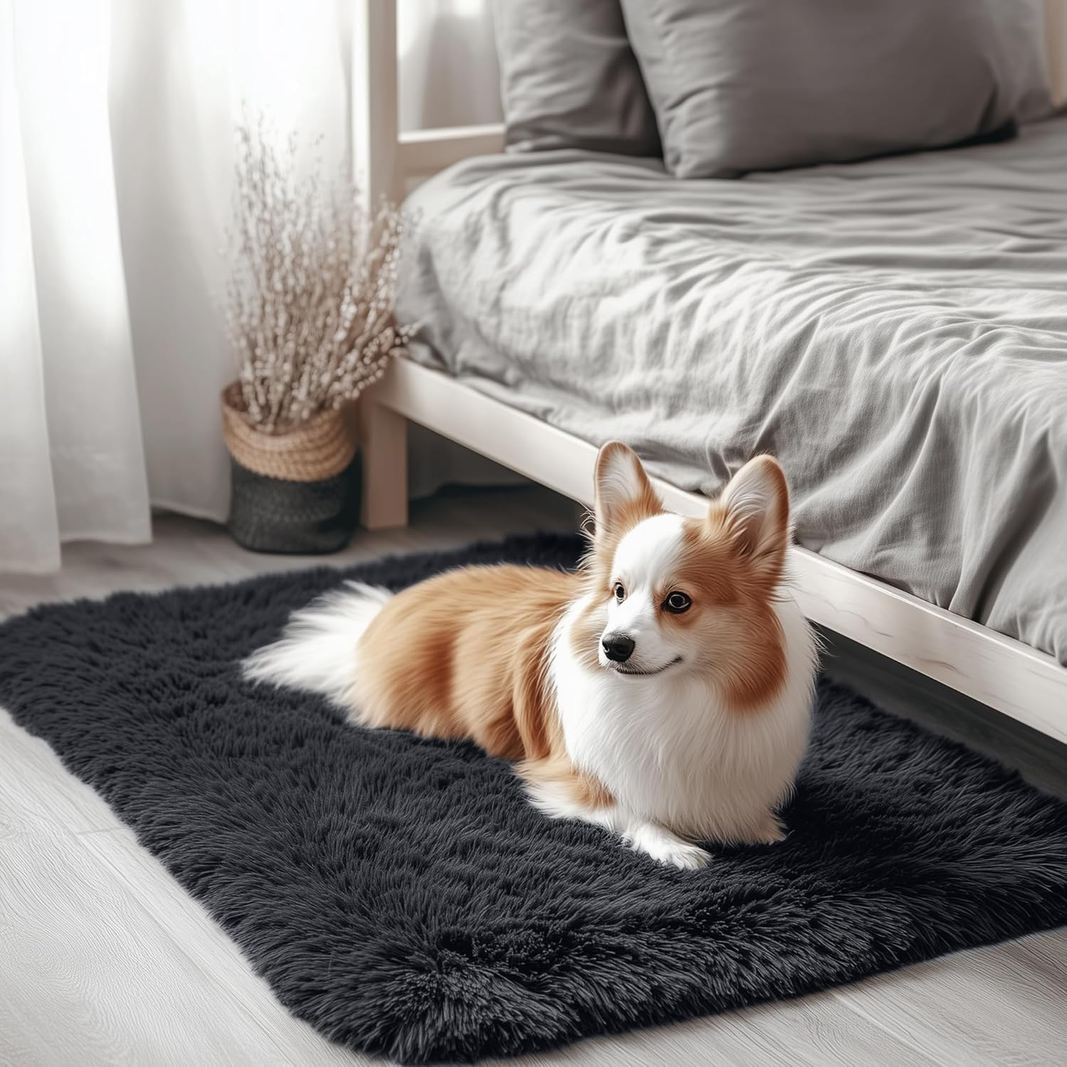OLANLY Fluffy Area Rug for Living Room Bedroom, 5x8 Feet Soft Shaggy Non-Slip Carpet, Indoor Modern Plush Area Rugs for Kids Girls and Boys, Dorms, Nursery Rooms, Home Decor, Coffee - pokemaOLANLY Fluffy Area Rug for Living Room Bedroom, 5x8 Feet Soft Shaggy Non-Slip Carpet, Indoor Modern Plush Area Rugs for Kids Girls and Boys, Dorms, Nursery Rooms, Home Decor, Coffee